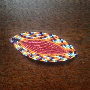 Beaded African Hair Barette